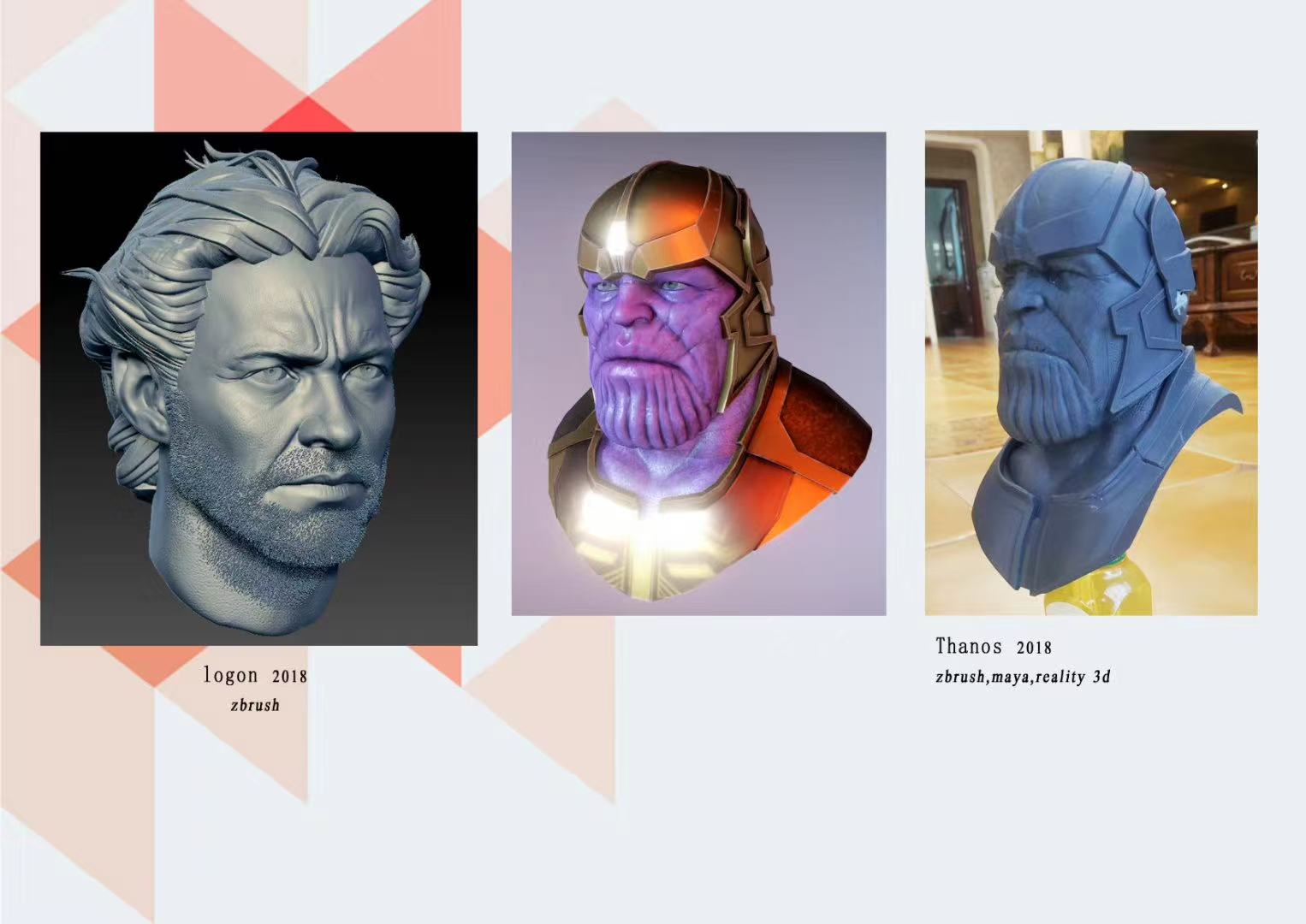 종합 ZB 두상 조각